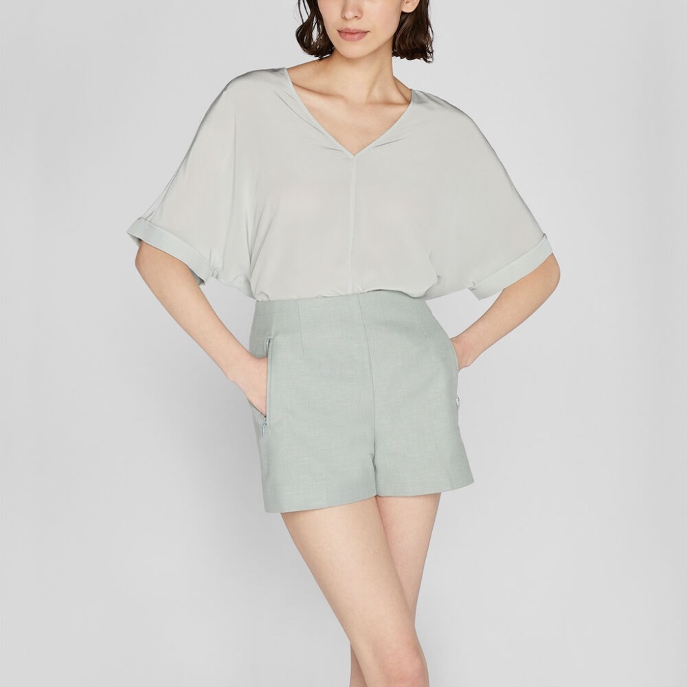 Relaxed Silk Shirt - New With Tags - NEVER WORN - Lt. Blue